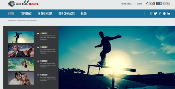 Personal News Blog Joomla ThemeÂ 