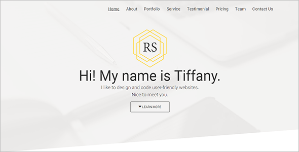 Personal Portfolio HTML Templates
