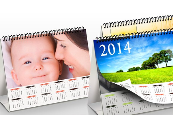 Photo Realistic Desk Calendar Design Â 