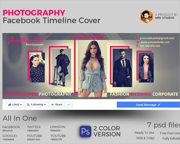 Photography Facebook Website Template