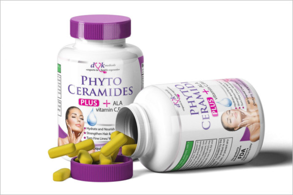 Pill Bottle Mock-Up PSD