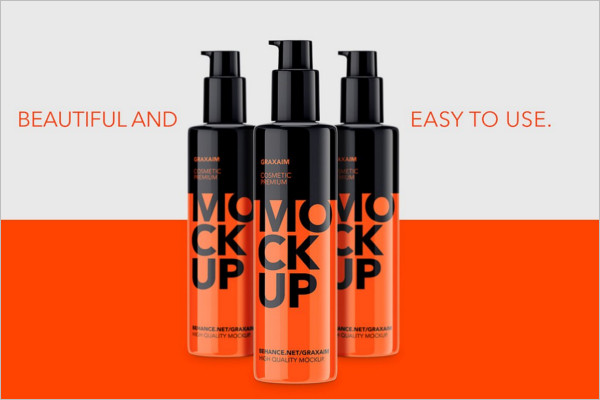 Plastic Cosmetic Pump Bottle