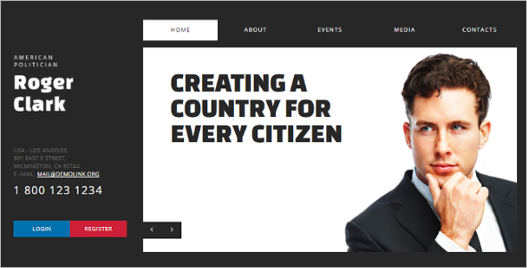 Political Candidate Joomla Template