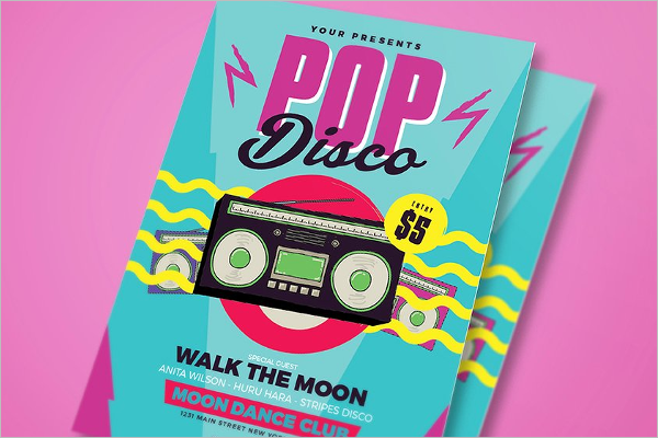 Pop Disco Flyer Template