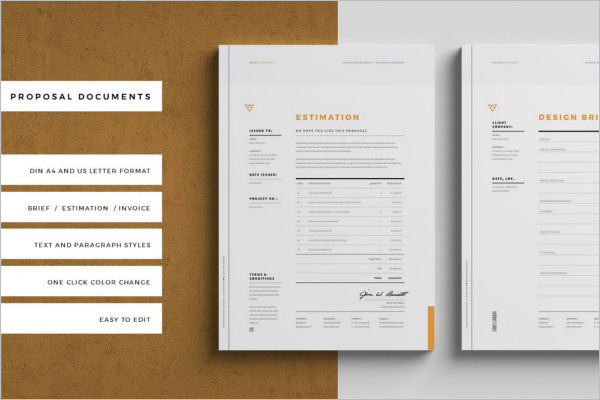 Portfilio Invoice Proposal Template