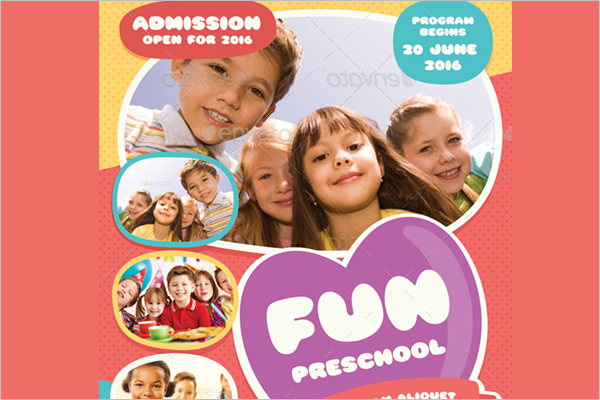 Preschool Register Flyer Template