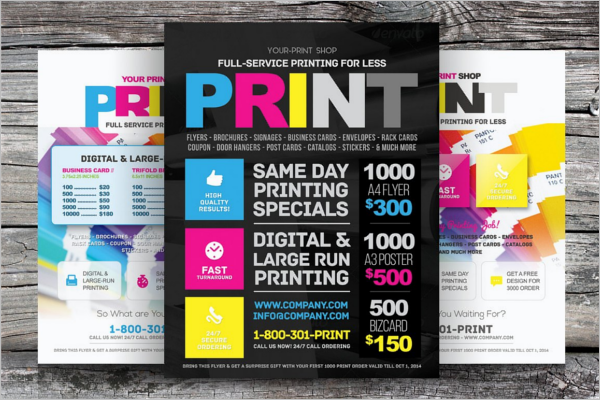 Print Shop Advertising Flyer Template