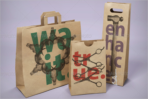 Realistic Mockup Bag Pack Template