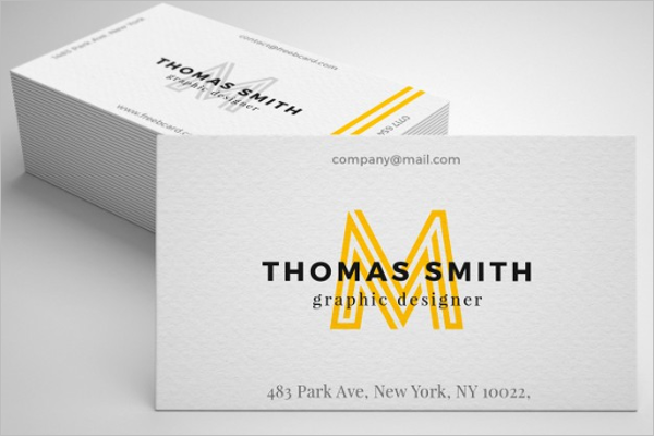 Realistic business card mockup