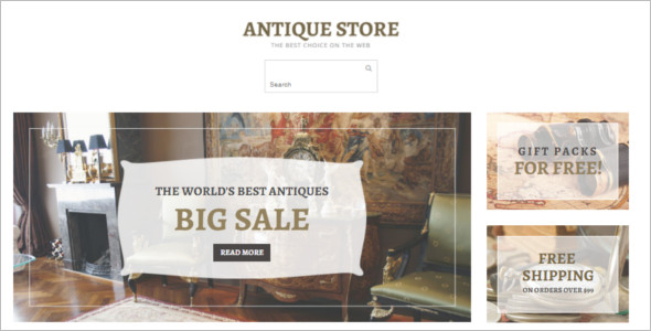 Responsive Antique OpenCart Template