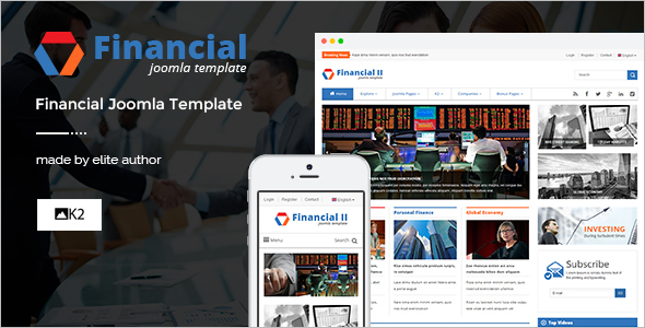 Responsive Financial News Joomla Theme