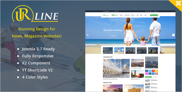 Responsive Travel News Joomla Template
