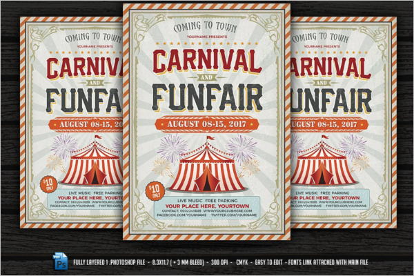 Retro Carnival Flyer