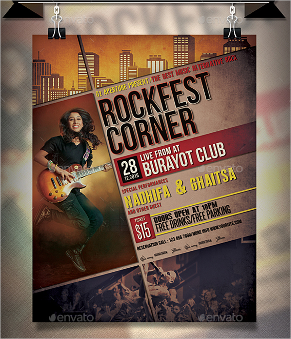 Rock Music Poster Design