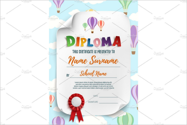 Sample Certificates for Kids