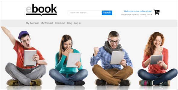 Selling E-books Magento Template