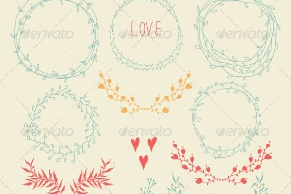 Set Floral element Design
