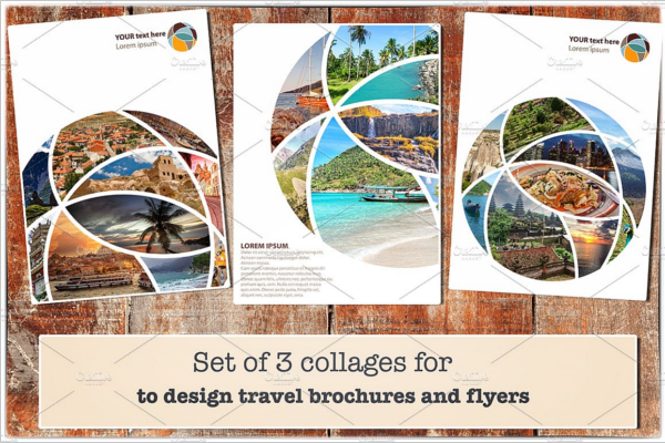Set Of 3 Traval And Flyer Designs