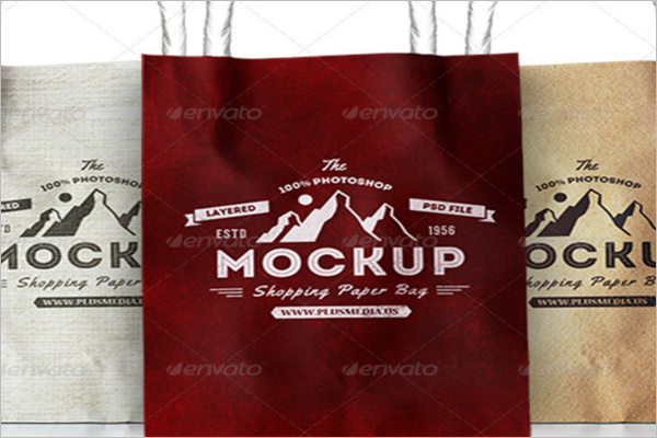 Simple Shopping Mockup Bag DesignÂ