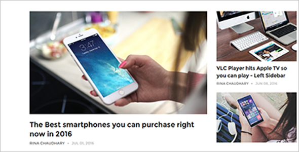 Smartphone Blog Template