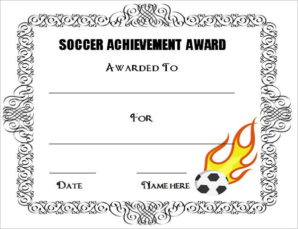 Editable Soccer Award Certificate Templates || Free & Premium Templates