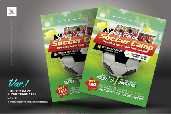 Soccer Camp Flyer Design