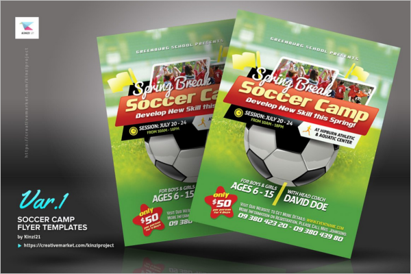 Soccer Camp Flyer Design
