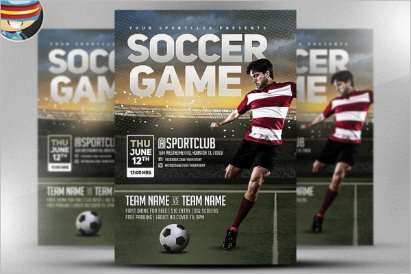 Soccer Game Flyer Template