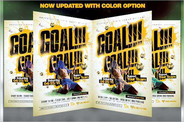 Soccer Goal Flyer Template