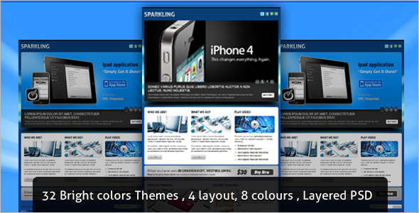 Sparkling jQuery Landing Page Effect
