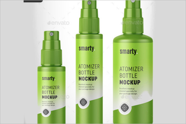 Spray Bottles Mockup