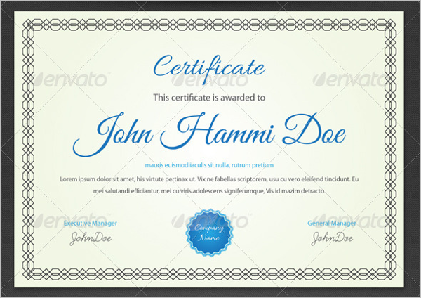 Student Participation Certificate Template
