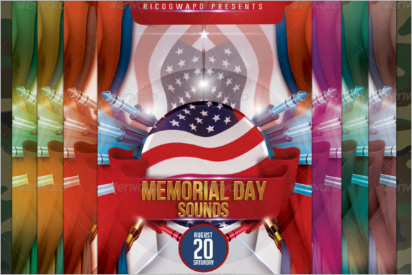 Summer Memorial Day Template