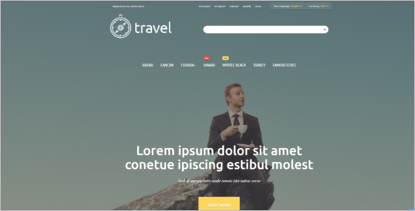 Travelers' Paradise Magento Theme