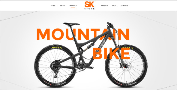 Unique Bike Shop PSD TemplateÂ 