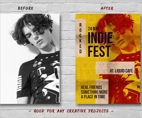 Unique Poster Design PSD