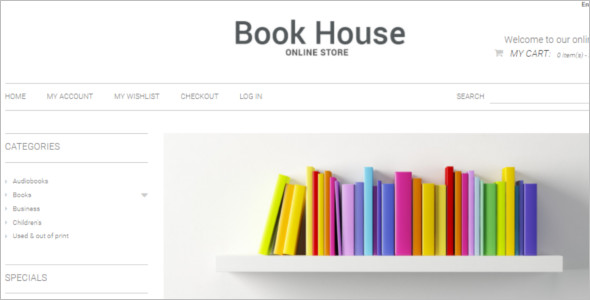Vector Bookstore Magento Template