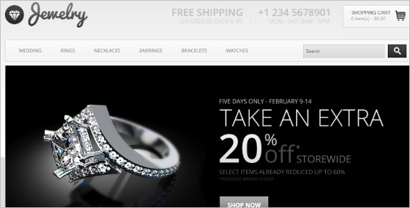 Vintage Jewelry OpenCart Template