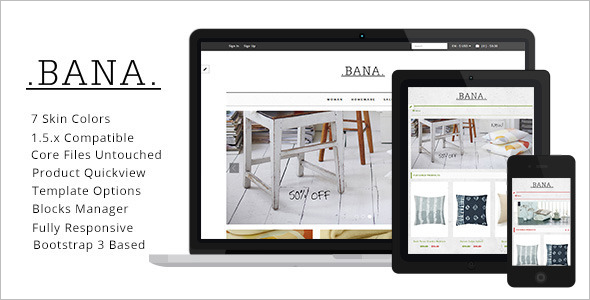 Vintage Responsive Zen Cart Template