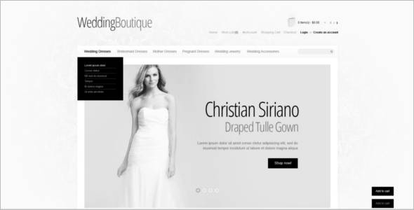 Wedding Boutique OpenCart Template
