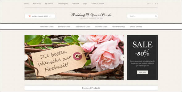 Wedding Cards Shopping Opencard Theme