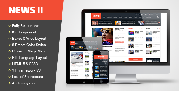 news Editorial Responsive Joomla