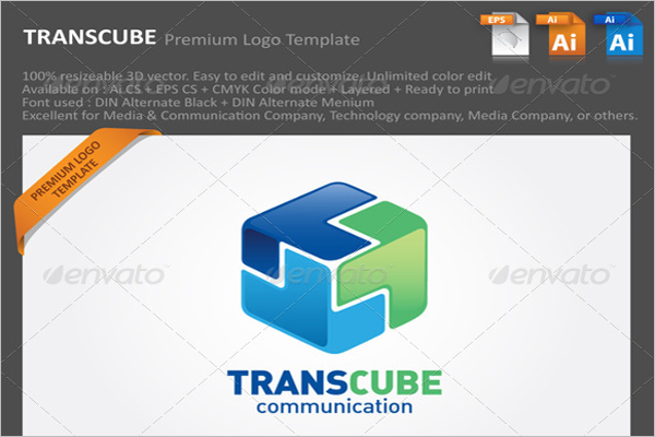 transcube-abstract-3d-logo