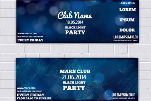 Abstract Event Ticket Template