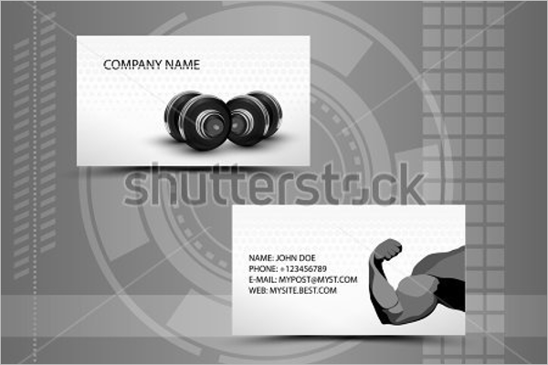 Abstract Gym Business Card