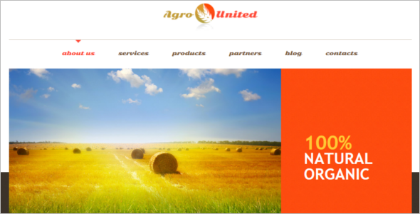 Agriculture WordPress Design Theme