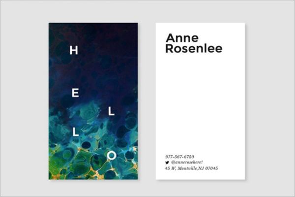 Artist Business Card Psd