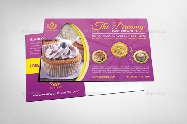 Bakery Shop Postcard Template