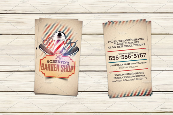 Barber Shop Business Card Template