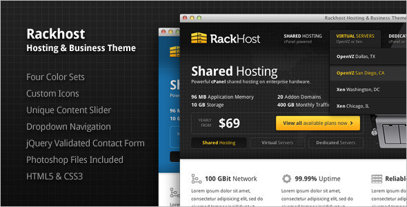 Best Hosting PHP Theme